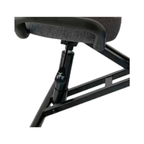 Krzesło ergonomiczne klękosiad szary lniany + pokrowiec szary OKNEEL