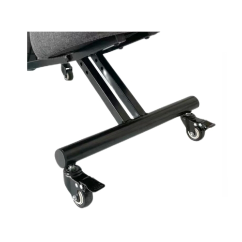 Krzesło ergonomiczne klękosiad szary lniany + pokrowiec szary OKNEEL