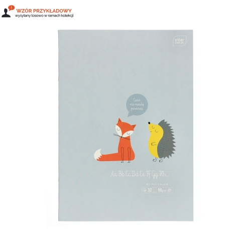 Zeszyt A4/32 linia kolor pastel B&BKids Interdruk