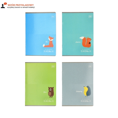 Zeszyt A5/16 kratka B&B Kids pastel Interdruk