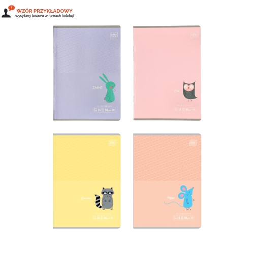 Zeszyt A5/16 kratka B&B Kids pastel Interdruk