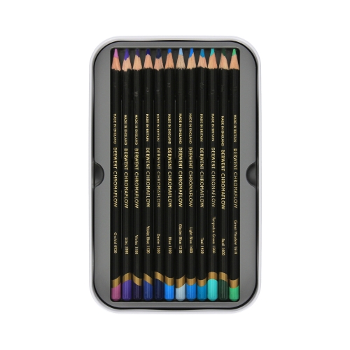 Kredki ołówkowe 36kol metalowe pudełko Derwent Chromaflow 2306012