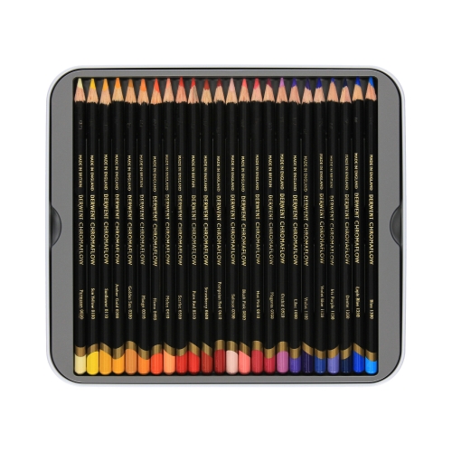 Kredki ołówkowe 48kol metalowe pudełko Derwent Chromaflow 2306013