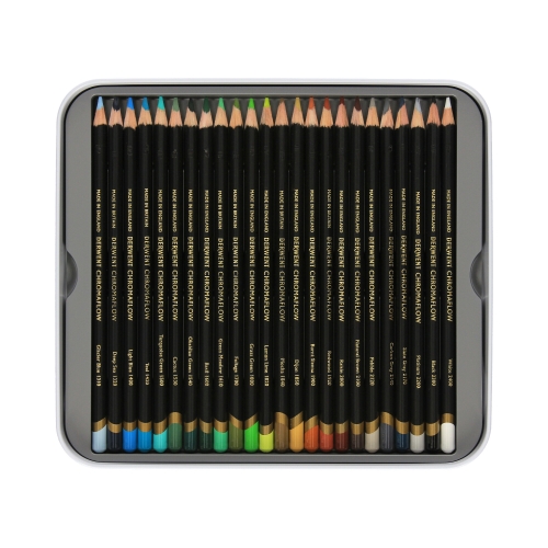 Kredki ołówkowe 48kol metalowe pudełko Derwent Chromaflow 2306013