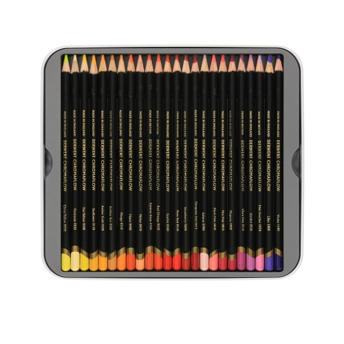 Kredki ołówkowe 72kol metalowe pudełko Derwent Chromaflow 2306014