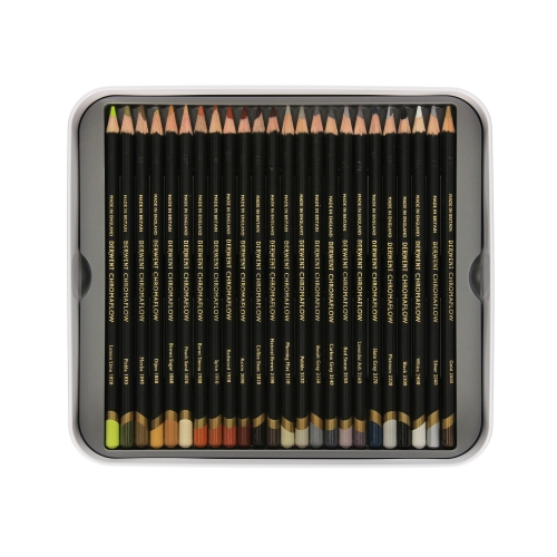 Kredki ołówkowe 72kol metalowe pudełko Derwent Chromaflow 2306014