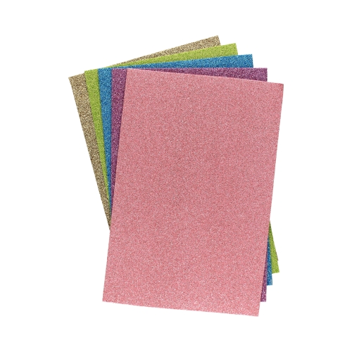 Arkusze piankowe A4/5 brokat pastel HappyColor