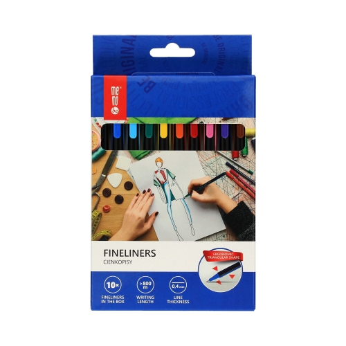 Cienkopis 0.4mm 10kol Memobe MC100-99-10