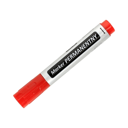 Marker permanentny 1.0-3.0mm czerwony okrągły Taurus TMP-03