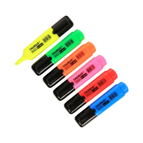 Zakreślacz 6kol 2-5mm Taurus TKZ-02