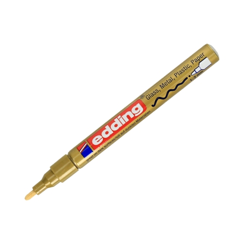 Marker olejowy 1.0-2.0mm złoty połysk okrągły Edding 751