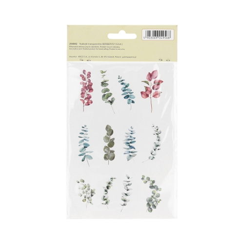 Naklejki ozdobne transparentne Berberysy (12)