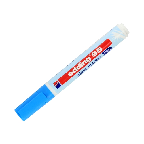 Marker do tablic szklanych 1.5-3.0mm jasnoniebieski Edding 95