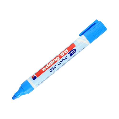 Marker do tablic szklanych 1.5-3.0mm jasnoniebieski Edding 95