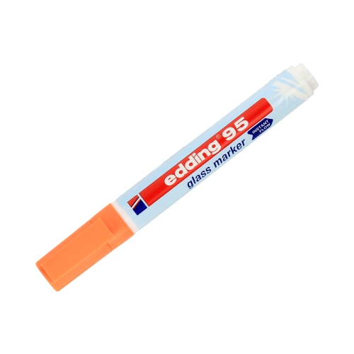 Marker do tablic szklanych 1.5-3.0mm pomarańczowy Edding 95