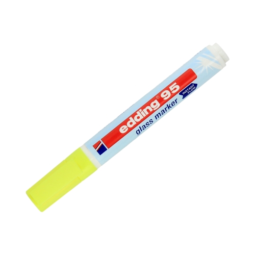 Marker do tablic szklanych 1.5-3.0mm żółty Edding 95
