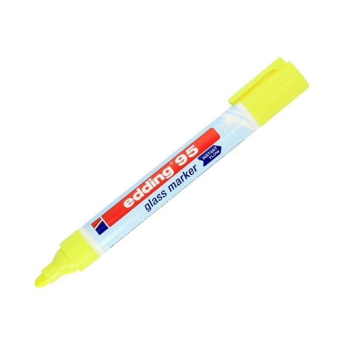 Marker do tablic szklanych 1.5-3.0mm żółty Edding 95