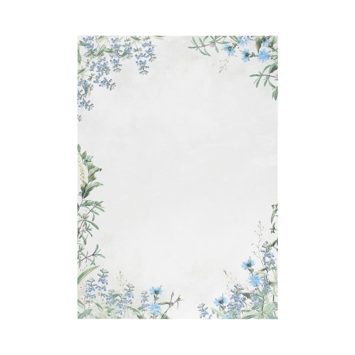 Papeteria A4 Fiori blue/20 DL/10 gładkie ciemnoniebieskie