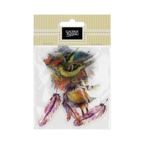 Naklejki ozdobne transparentne Ptaki niebieskie (40)