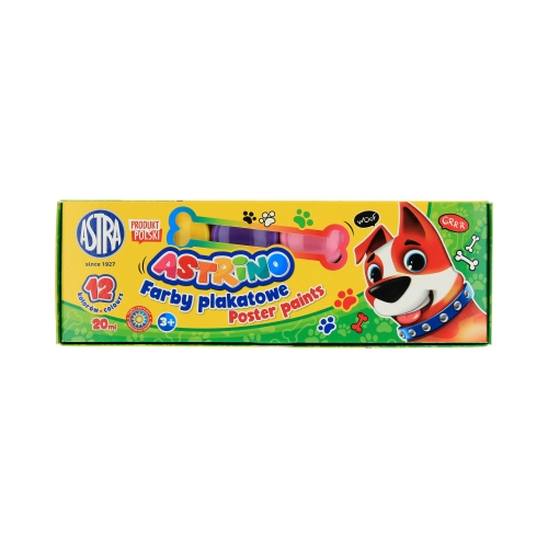 Farba plakatowa 12kol 10ml Astrino Astra 301221004