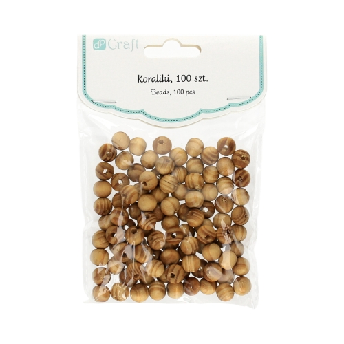 Koraliki drewniane Kulki 10mm sosnowe (100)