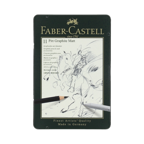Ołówek artystyczny PIT Graphite Matt - zestaw 8szt. Faber-Castell FC115220
