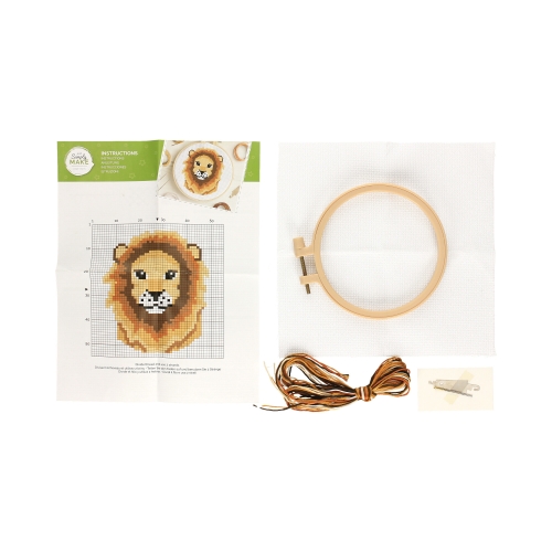 Zestaw haft krzyżykowy Uroczy Lew