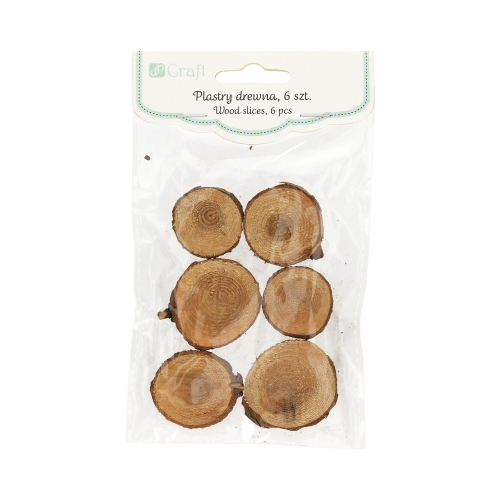 Plastry drewna koło 6 szt fi 4-5 cm