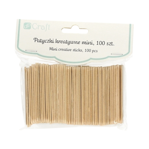 Patyczki kreatywne naturalne mini (100)