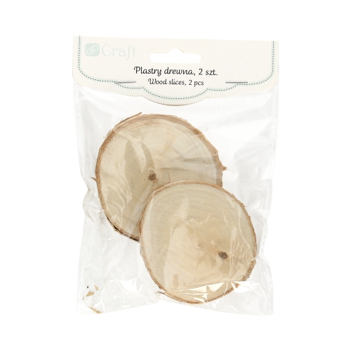 Plastry drewna 2 szt fi 6-8 cm