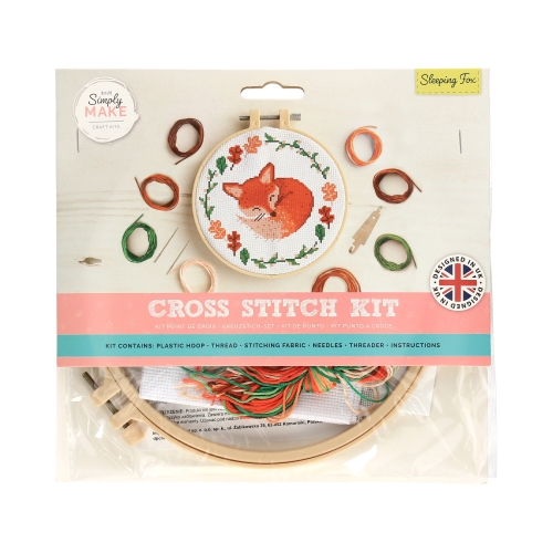 Zestaw haft krzyżykowy Śpiący lisek