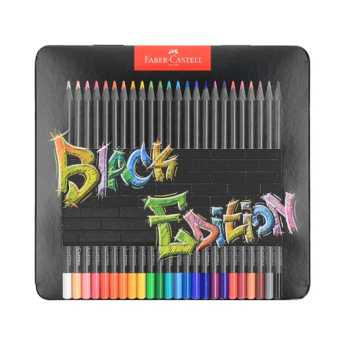 Kredki ołówkowe 24kol trójkątne Black Edition Faber-Castell FC116425