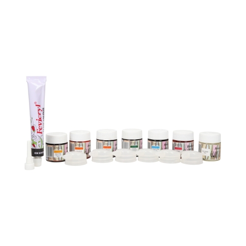 Farba szkło 6kol 10ml glass Colour Pidilite