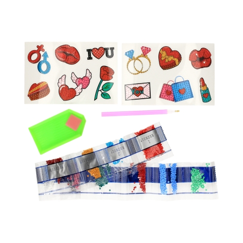 Haft diamentowy naklejki LOVE