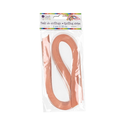 Paski do quillingu 3mm różowe (100)