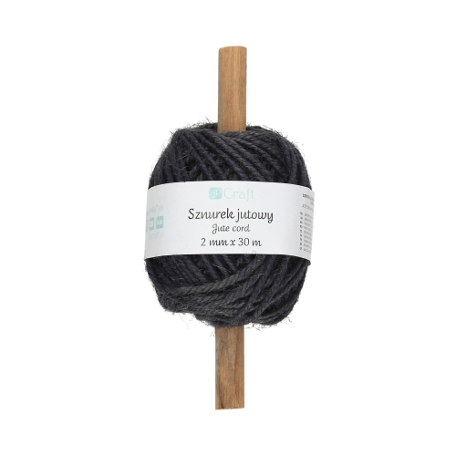 Sznurek jutowy 2mmx30m antracyt