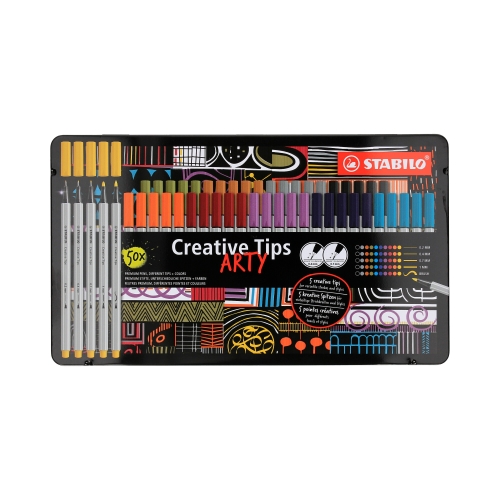 Cienkopisy i flamastry 50szt. Stabilo Arty Creative Tips 89/50-6-20