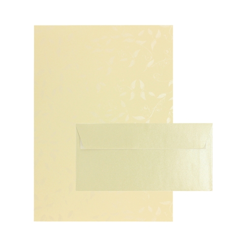 Papeteria DL kremowa Millenium 10szt. + papier A4 Liana 20ark.