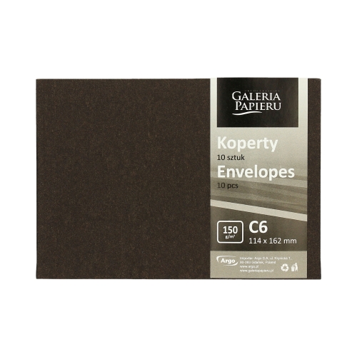 Koperty C6 brązowe Pearl 150g (10)