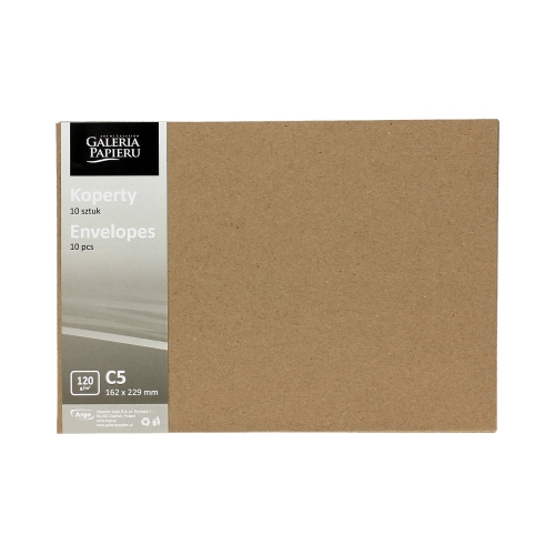 Koperty C5 beżowe Kraft 120g (10)