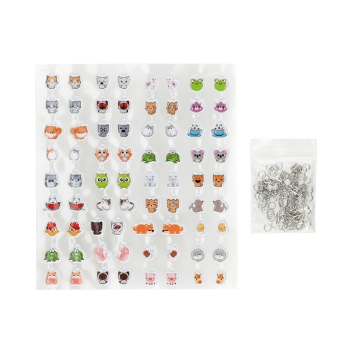 Bransoletki DIY z zawieszkami Puffy Cute Animals