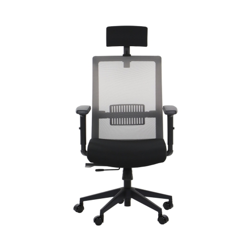 Krzesło obrotowe czarno/szare RIVERTON M/H