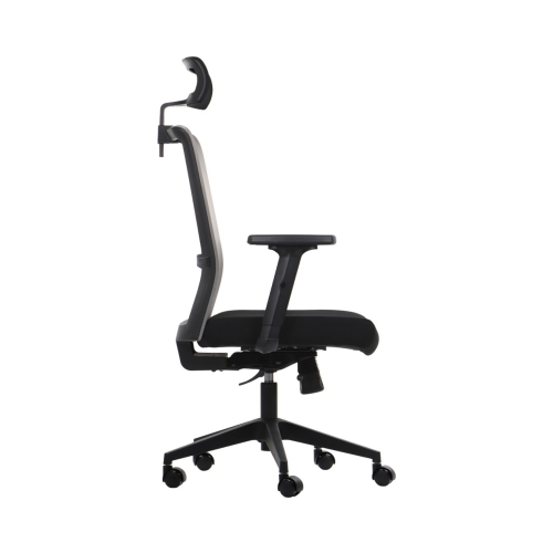 Krzesło obrotowe czarno/szare RIVERTON M/H