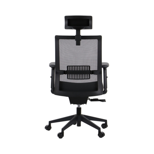 Krzesło obrotowe czarno/szare RIVERTON M/H