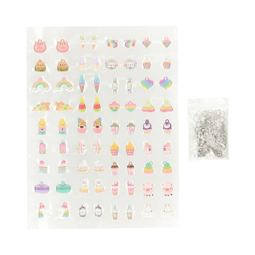 Bransoletki DIY z zawieszkami Puffy Charm Ciasteczka Brewis BR2