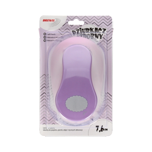 Dziurkacz ozdobny 7.6cm Owal falbanka/30