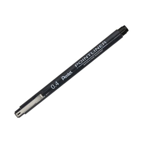 Cienkopis kalibrowany 0.4mm czarny Pentel S20P-4A