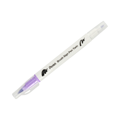 Pisak dwustronny heliotrop Brush Sign Pentel SESW30
