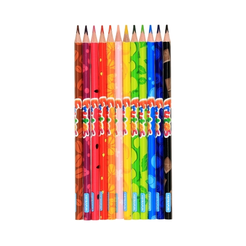 Kredki ołówkowe zapachowe 12kol trójkątne Astra Frutos 312024002