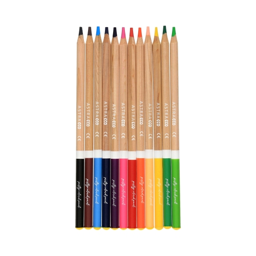 Kredki ołówkowe 12kol okrągłe cedrowe Astra ECO 312022050